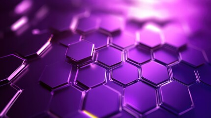 Poster - Purple technology network abstract background