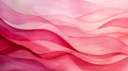 Aufkleber - Captivating waves of light red hues intertwine in an abstract formation, evoking emotions of calmness and tranquility. The soft transitions create a dreamlike atmosphere that inspires creativity