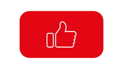 Poster - Like button, vector 10 eps.