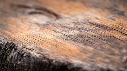 Poster - Close Up of Rustic Weathered Wood Grain with Natural Textured Surface : Generative AI