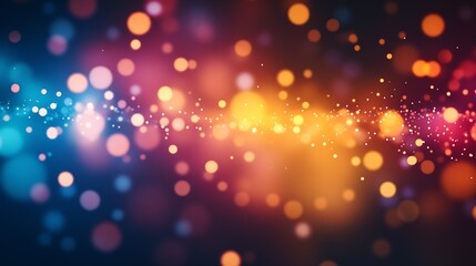 Fototapete - Radiant Gradient Bokeh Light Background with Sparkling Highlights : Generative AI