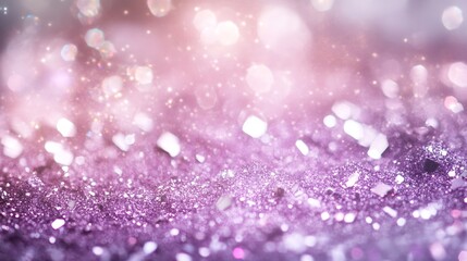 Fototapete - Sparkling Pink and White Glitter Bokeh Background for Festive and Elegant Designs : Generative AI