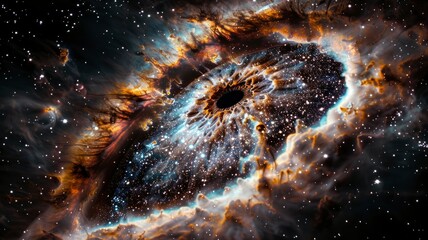 the cosmic eye a stunning nebula in deep space