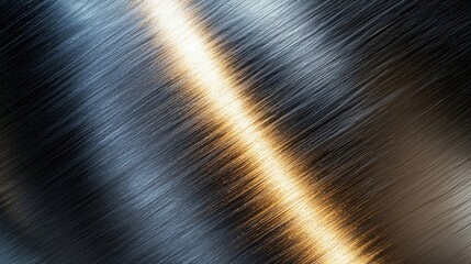 Poster - Sleek brushed metal texture, neutral metallic tones for industrial use