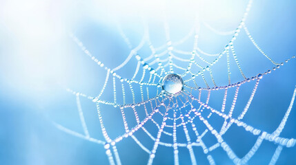Dew on a Spider Web