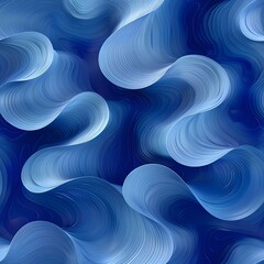 Fototapete - Abstract Blue Waves