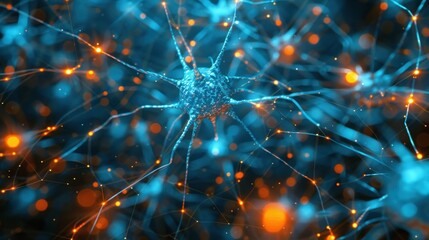 Poster - Pulsing nodes and abstract neural networks creative dynamics in digital art environments