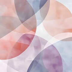 Poster - Abstract Watercolor Background with Overlapping Shapes