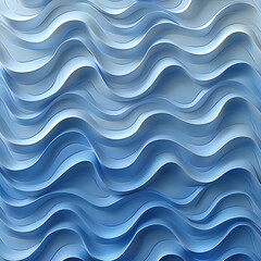 Fototapete - Abstract Blue Waves
