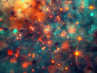 Poster - Infographic of dynamic neural networks a bird's eye view of tech workspace design