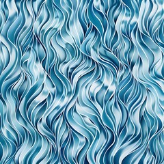 Fototapete - Abstract Blue Wave Pattern