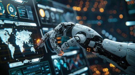 Poster - Exploring ai robotic arms for precision data manipulation in digital labs