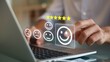 © MediaStockAI - Positive Customer Feedback and Rating on Computer Screen