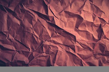 Poster - Textured crumpled paper background in warm tones perfect for creative projects or design elements. Generative AI