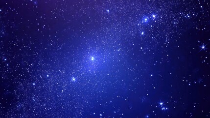 Wall Mural - starry night sky with twinkling stars.
