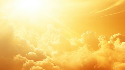 Aufkleber - Golden hour clouds and sunlight ideal for sky replacement in contemporary photo editing and digital imaging projects