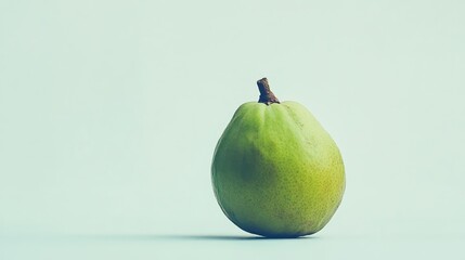 Aufkleber - Fresh guava fruit showcasing vibrant color and texture isolated on a light background ideal for health and nutrition concepts.