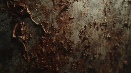 Aufkleber - Rusty metal surface with grunge texture showcasing detailed creases and aged appearance ideal for backgrounds and industrial themes