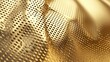 © Kultivad - Gold metallic surface with perforated texture creating a luxurious background for design and creative projects