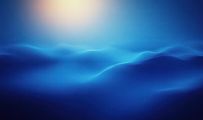 Wall Mural - Deep Blue Abstract Serenity Soft Light Gradient Texture Background