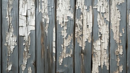 Wall Mural - Weathered Wooden Texture of an Old Rustic House Close Up Showing Cracked and Peeling Paint Details