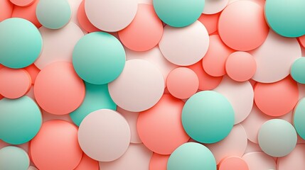 Wall Mural - Abstract Pastel Circle Background