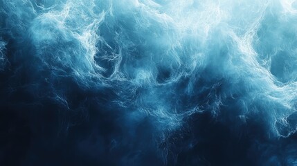 Poster - Realistic dark blue water wave texture with abstract patterns and blurred reflections for trendy background designs in digital projects