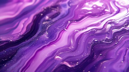 Poster - Vivid violet swirling abstract textures with bokeh highlights showcasing the essence of Very Peri color trend in artistic design