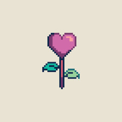 Leinwandbilder - this is love icon in pixel art style ,this item good for presentations,stickers, icons, t shirt design,game asset,logo and project.