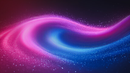 Poster - a swirl of pink and blue colors with a lot of glitter