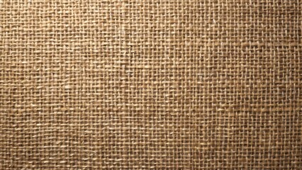 Hyperrealistic Close-Up of Finely Woven Burlap Fabric Texture, Detailed Top-Down View for Backgrounds