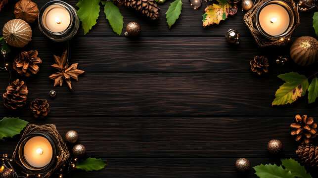 a Christmas card template design with a space to add a photograph
