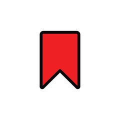 Poster - Bookmark vector icon sign symbol.