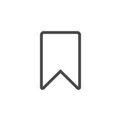 Poster - Bookmark vector icon sign symbol.
