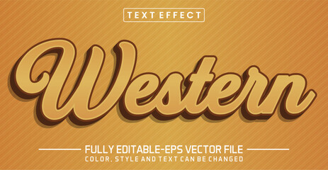 Poster - Western font Text effect editable