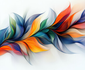 Poster - This vibrant abstract artwork showcases flowing shapes and harmonious colors, creating a sense of movement and energy. Ideal for inspiring creativity and uplifting any space.