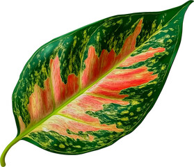 Wall Mural - aglaonema leaf