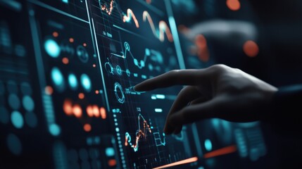 Poster - Digital Interface Interaction with Graphs and Data Visualizations for Modern Technology Applications and Scientific Analysis