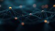© hathairat - Abstract representation of a network with glowing nodes illustrating the concept of connections, data flow, and digital communication in a modern technological environment