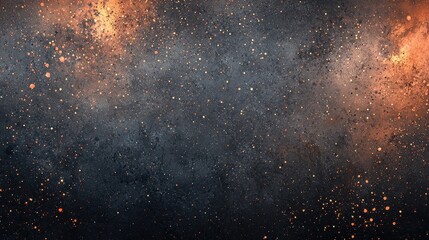 Poster - Ethereal Dark Background with Glowing Gradients in Vibrant Colors and Abstract Texture