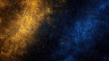 Poster - Ethereal Dark Background with Glowing Gradients of Orange and Blue for Creative Use