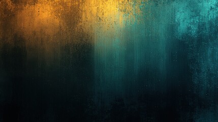 Poster - Ethereal Dark Background with Glowing Gradients in Shades of Orange and Teal