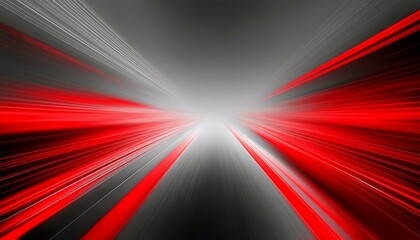 Poster - Gray and red speed abstract technology background. Generated image