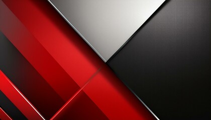 Poster - template corporate banner concept red black grey and white contrast background. generated image