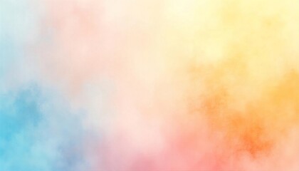  A soft and beautiful pastel watercolor background with gentle blending of pinks, blues, and yellows.