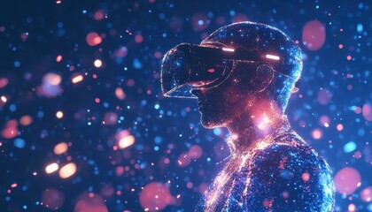 Poster - A Digital Person Immersed In Virtual Reality Experience