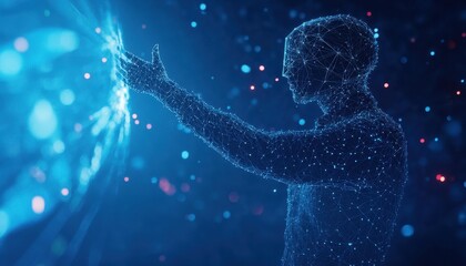Poster - Digital Human Interacting With Blue Energy Field