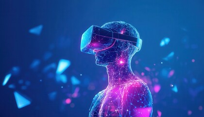 Aufkleber - Virtual Reality Human Immersive Digital Experience