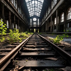 Poster - Abandoned train station