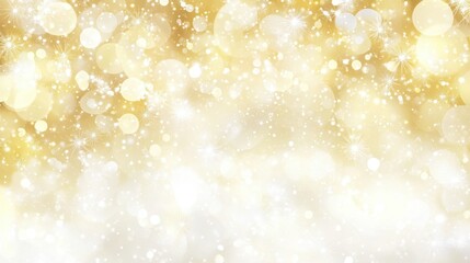 Poster - Abstract warm golden bokeh lights shimmering softly, perfect for dreamy backgrounds